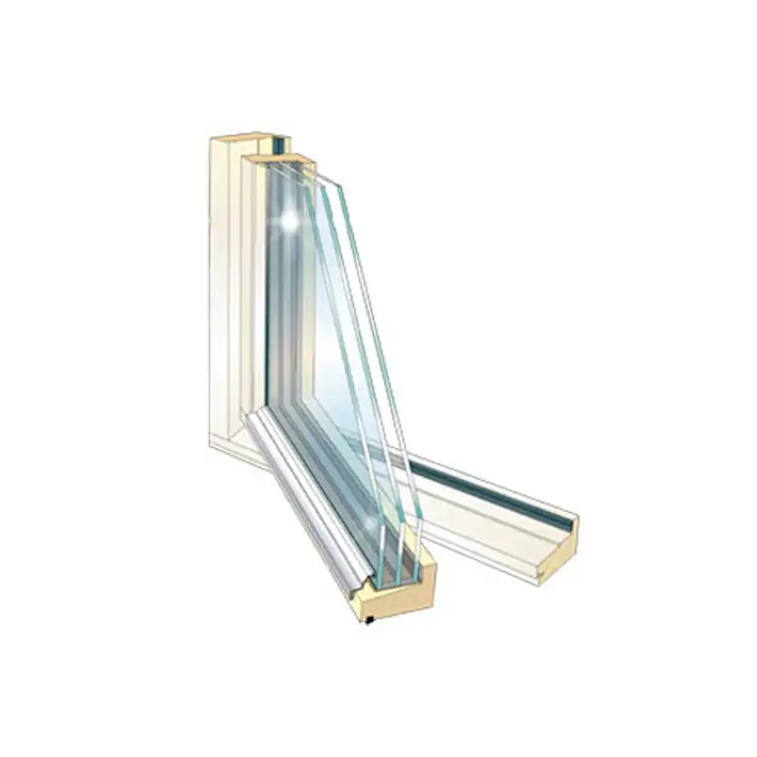 Sidohängt Fönster Elitfönster Original Aluminium 3-Luft