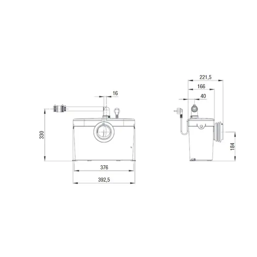 Avloppspump Saniflo Saniaccess 1
