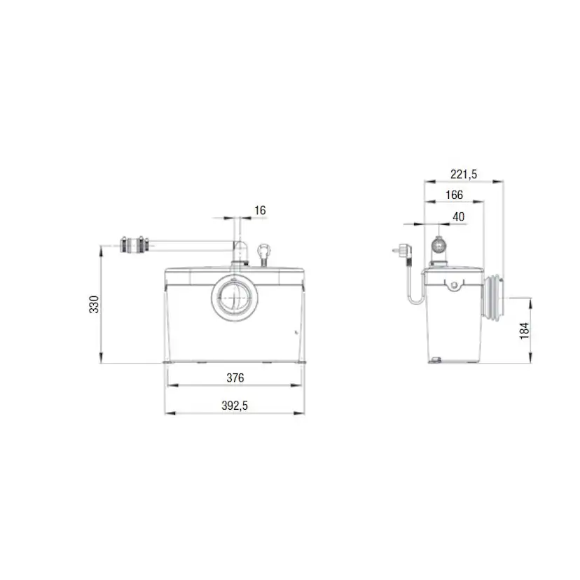 Avloppspump Saniflo Saniaccess 1