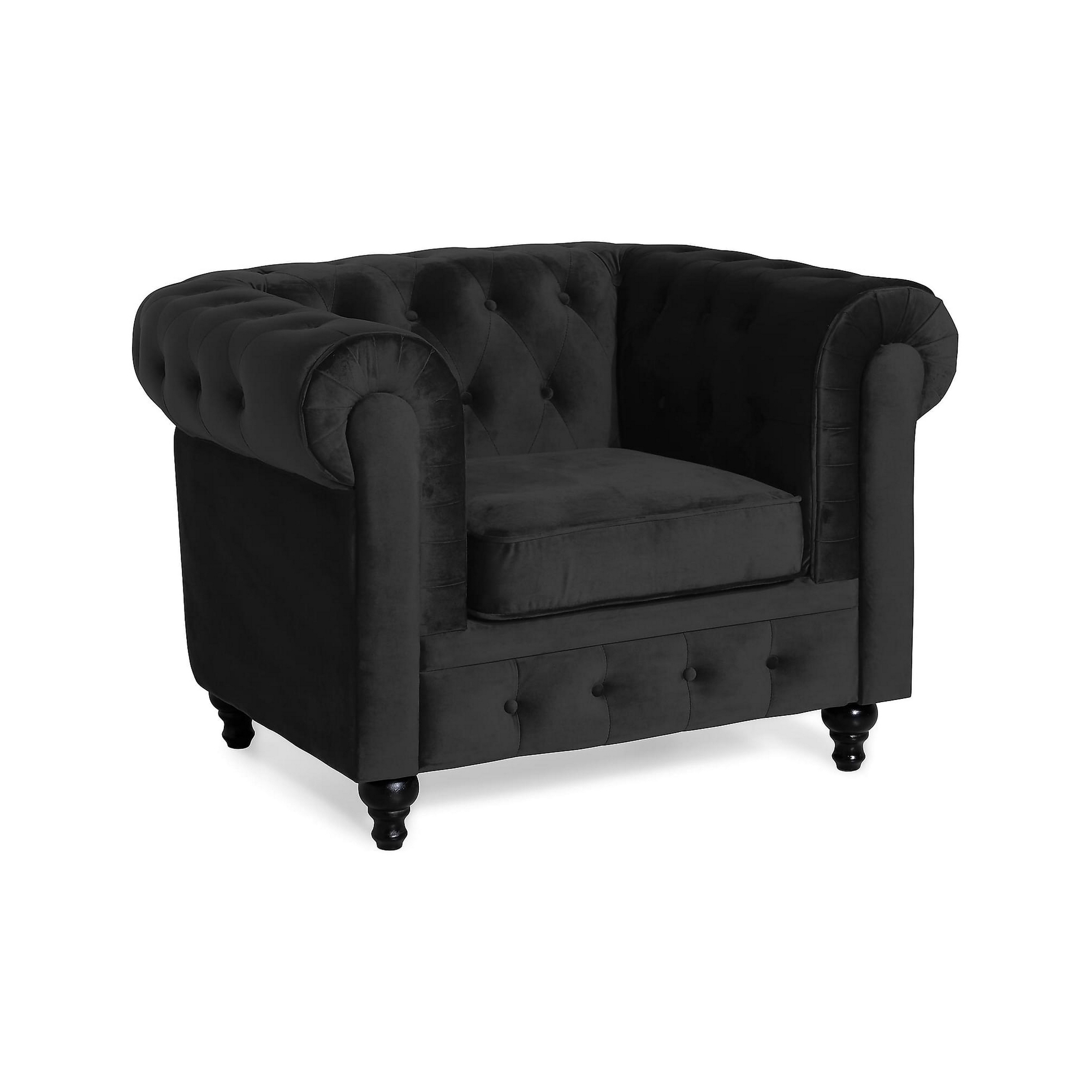 Fåtölj Manor House Chesterfield Lyx Sammet