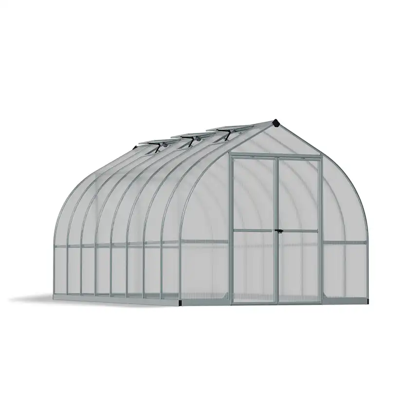 Växthus Canopia by Palram Bella Aluminiumram med UV-Skyddad Polykarbonat & Ventilationsfönster, 11,8 m²