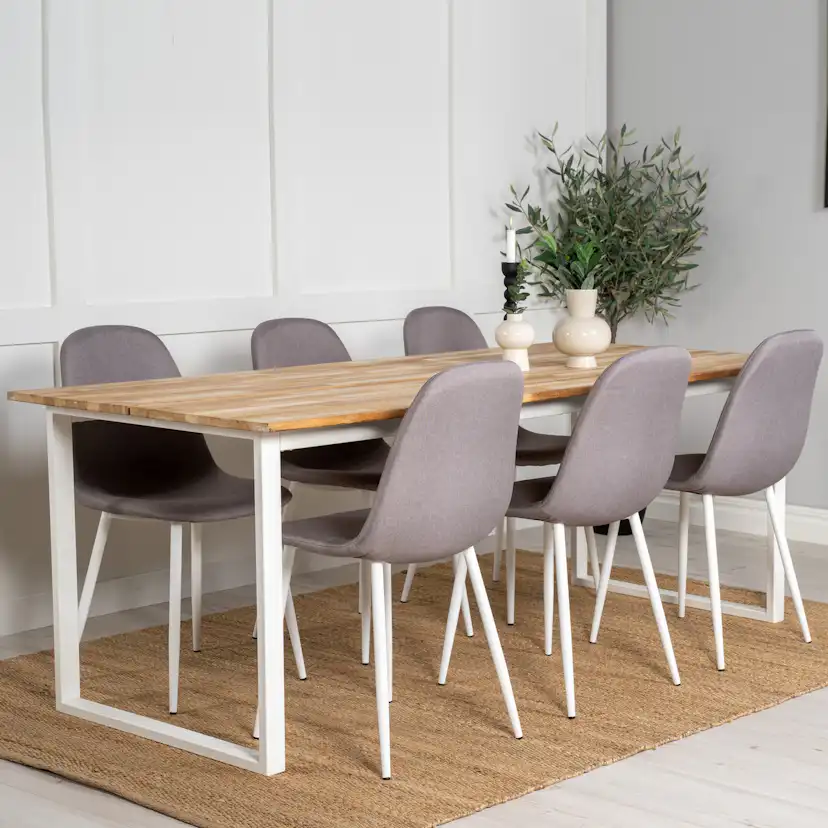 Matgrupp Venture Home Cirebon med 6st Polar Stolar