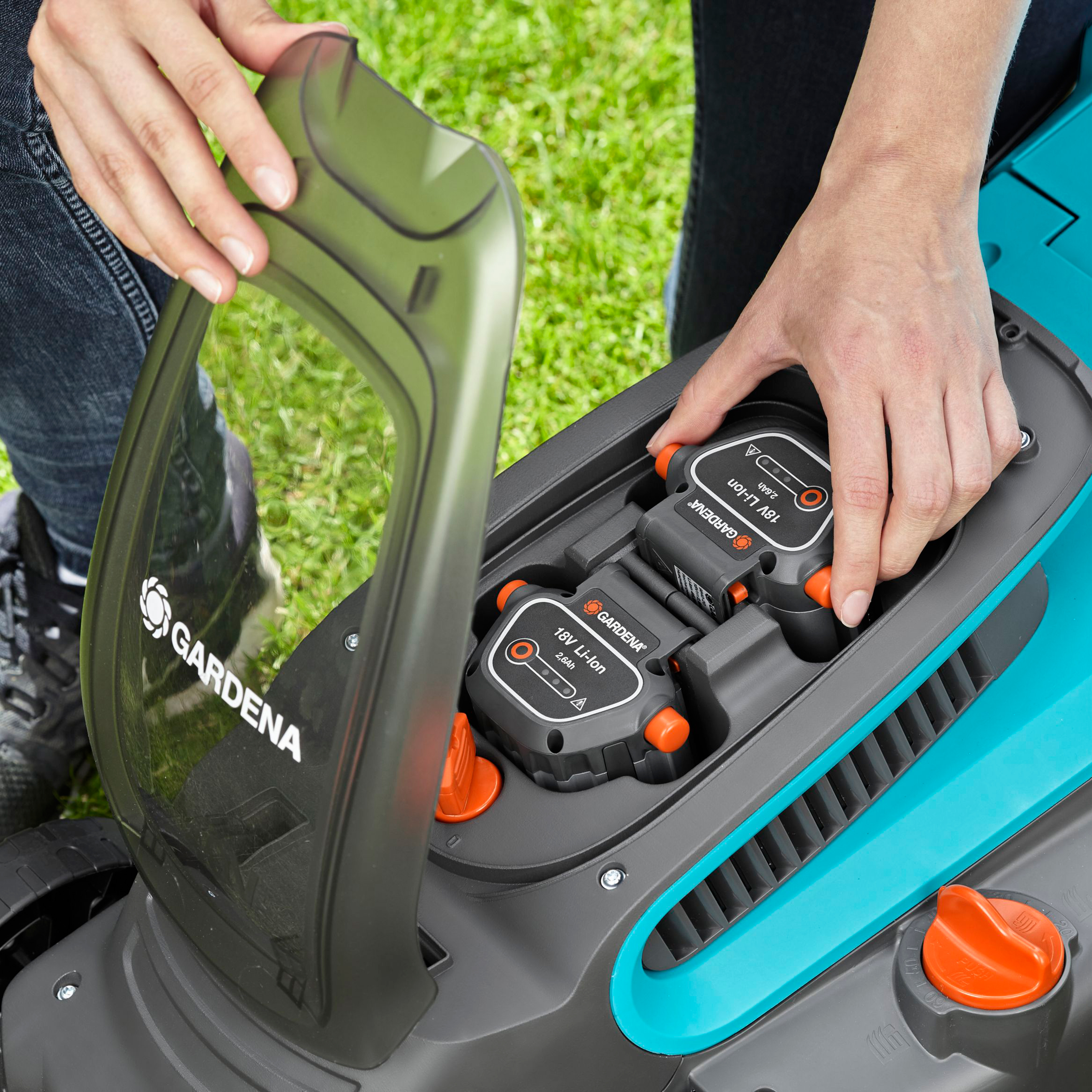 Gräsklippare Gardena PowerMax Li-18/32 Med Batteri