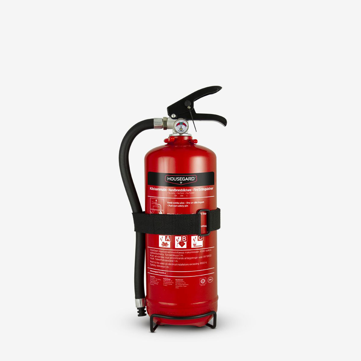 Brandsläckare Housegard 2 kg Pulversläckare PE2HR-A