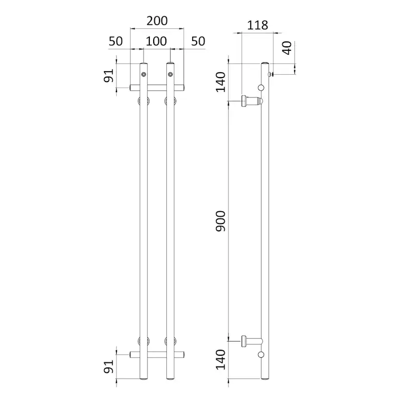 Handdukstork REJ Design Tango E 50130
