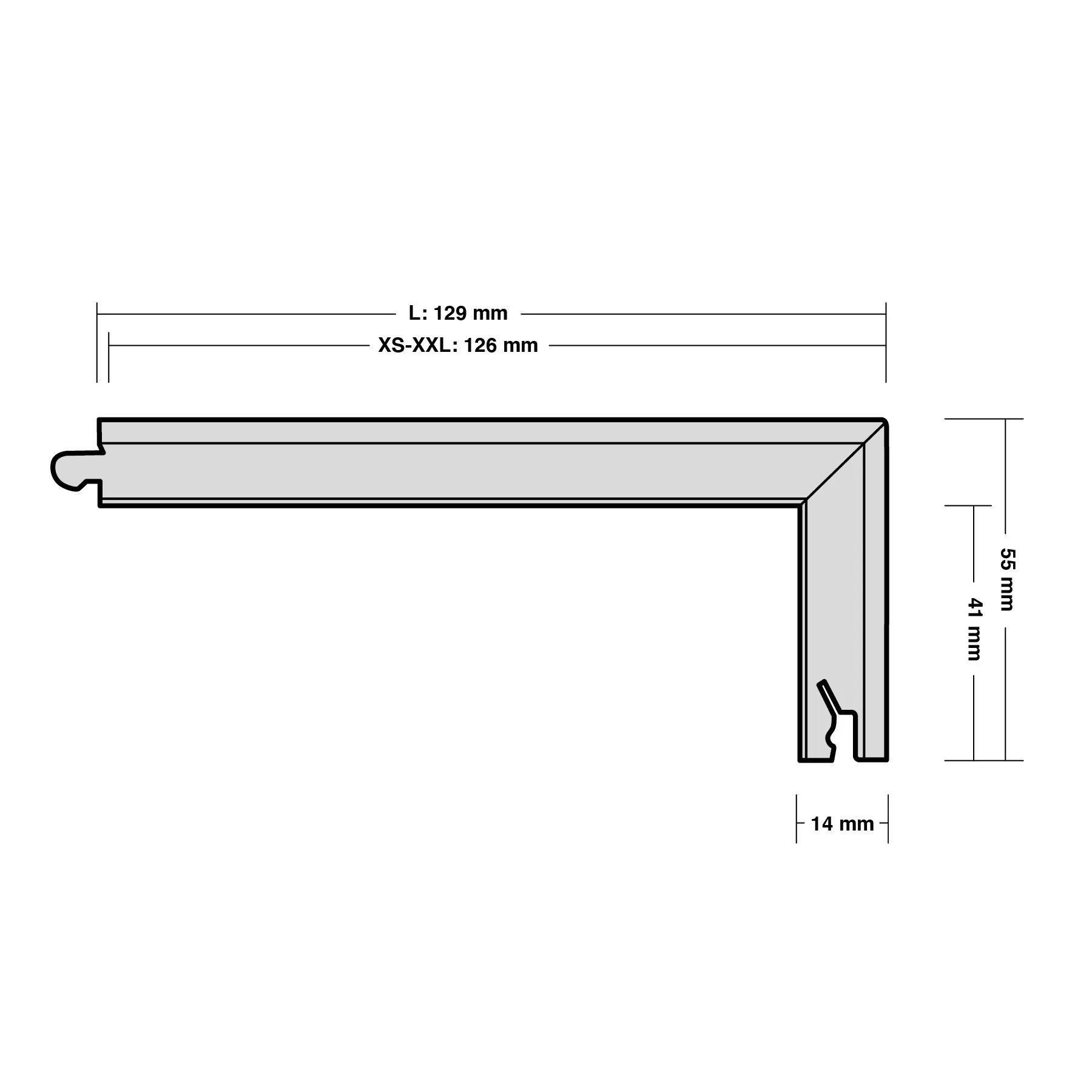 Trappnos Berg Berg Norrlandsfuru XXL Vit Mattlack Trapp B