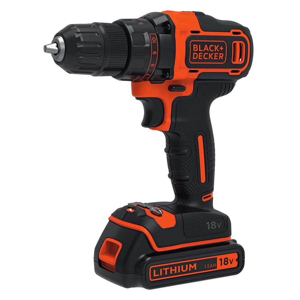 Skruvdragare Black+Decker 18V 2G 2x1,5Ah