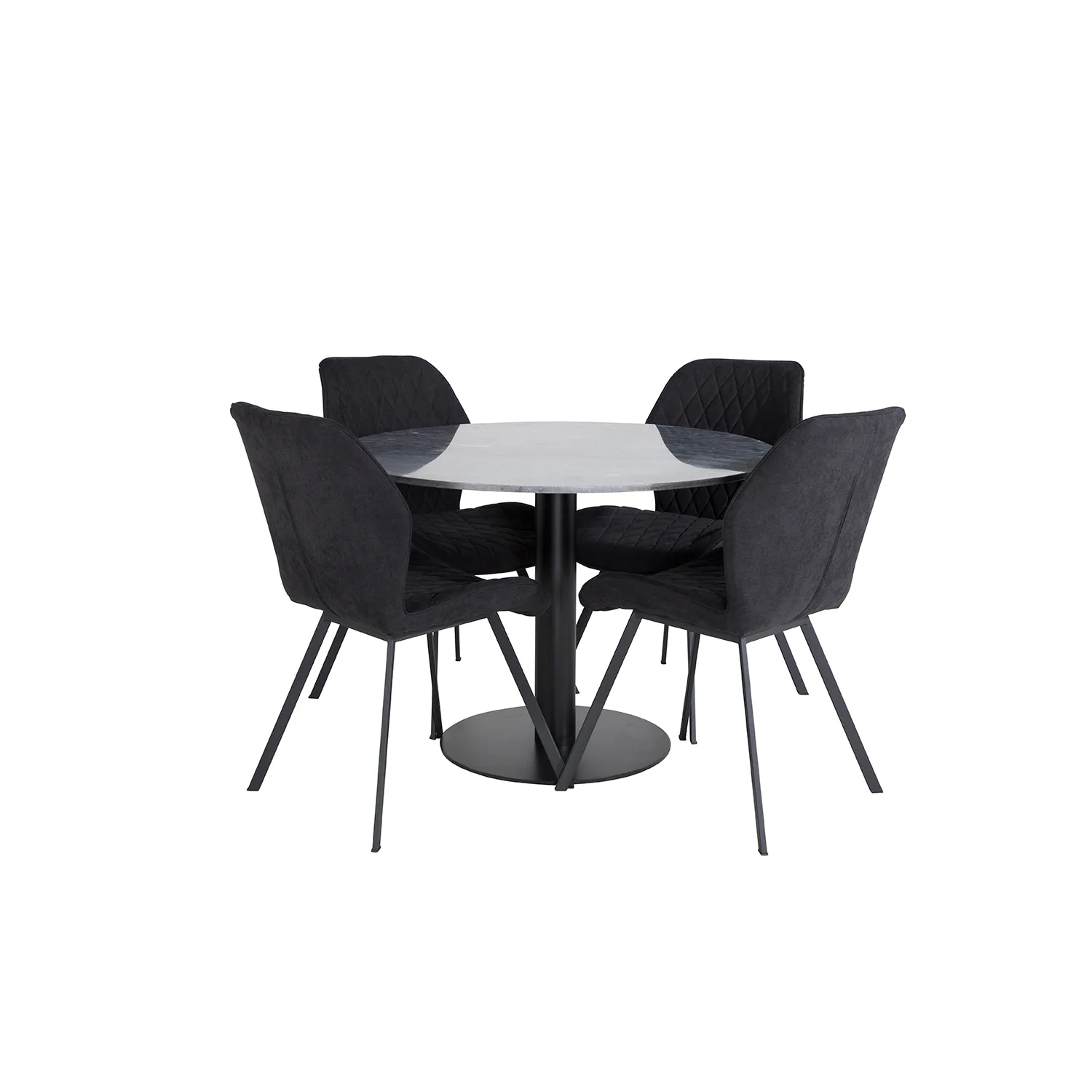 Matgrupp Venture Home Estelle med 4 Geneva Stolar PolyEstelletyg