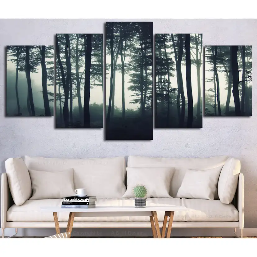 Tavla Arkiio Dark Forest Wide 5 delar