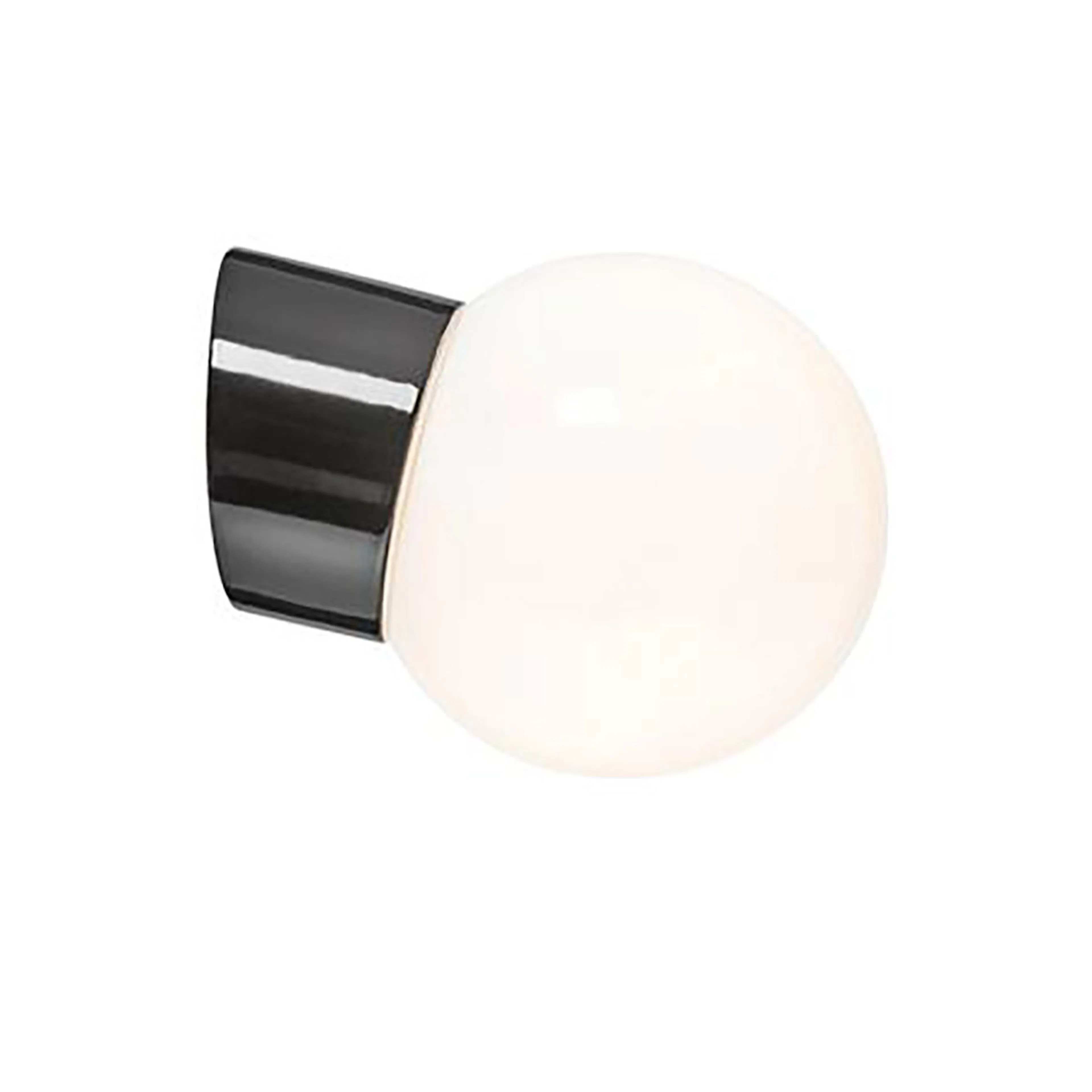 ARM 150 BLANK SVA SNE IP54 LED Svart/Blankt Opalglas, 150 mm