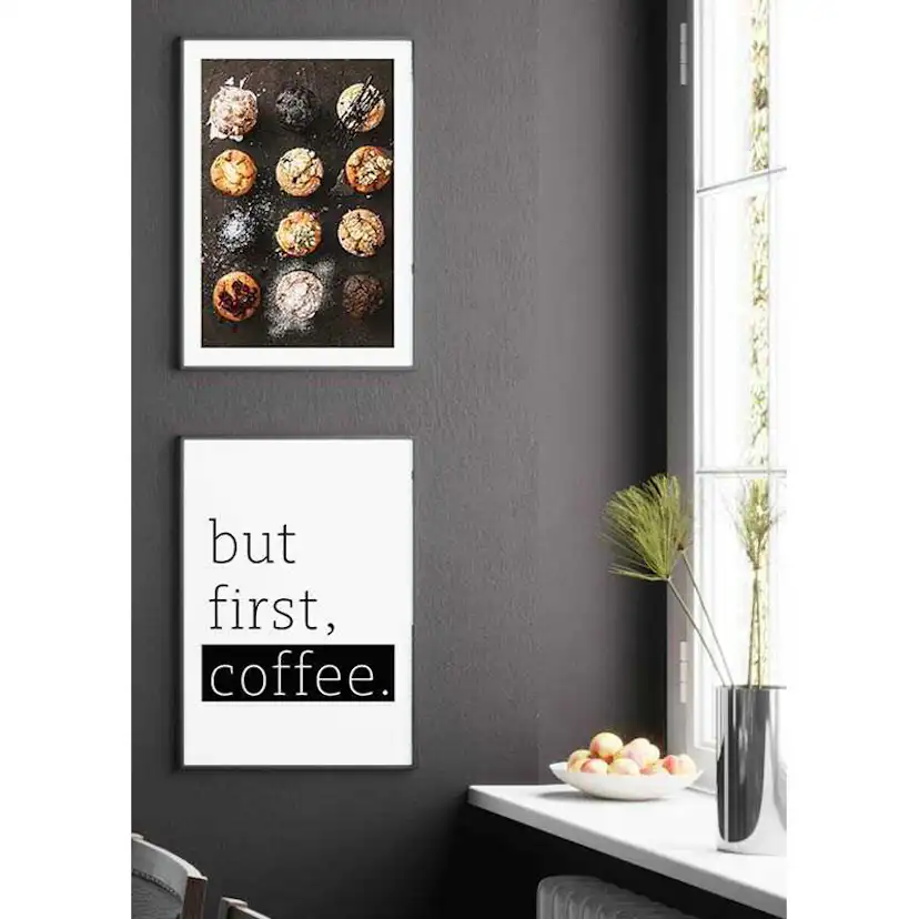 Poster Gallerix But First Coffee