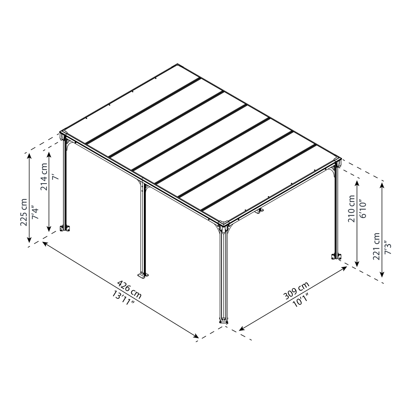 Paviljong Canopia By Palram Milano 4300