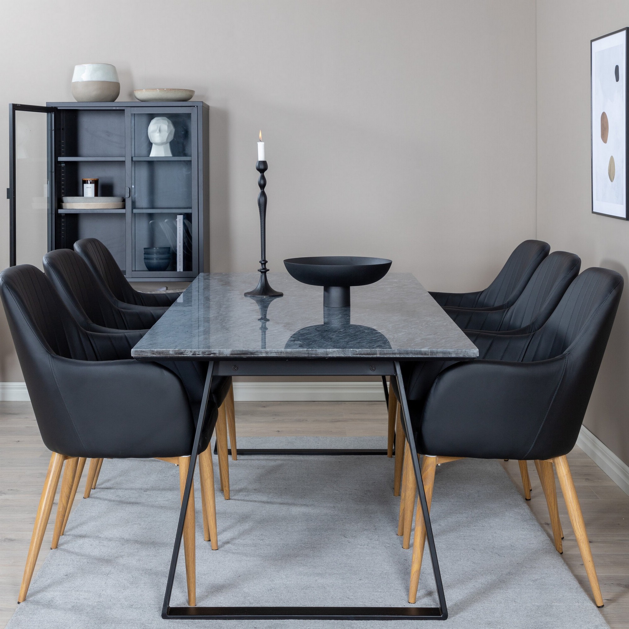 Matgrupp Venture Home Estelle med 6st Comfort Stolar