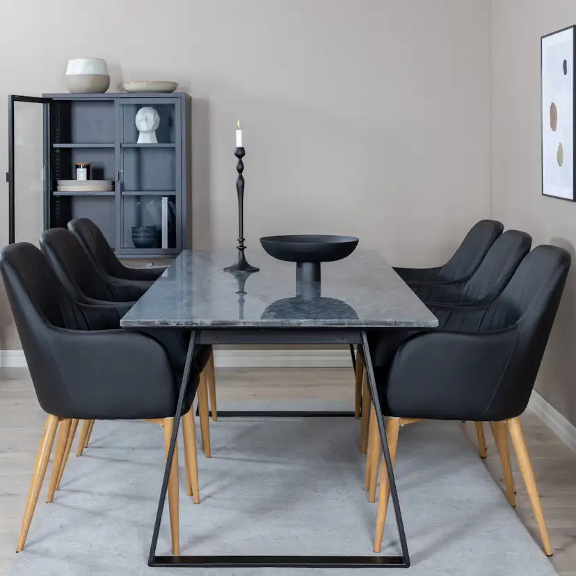 Matgrupp Venture Home Estelle med 6st Comfort Stolar