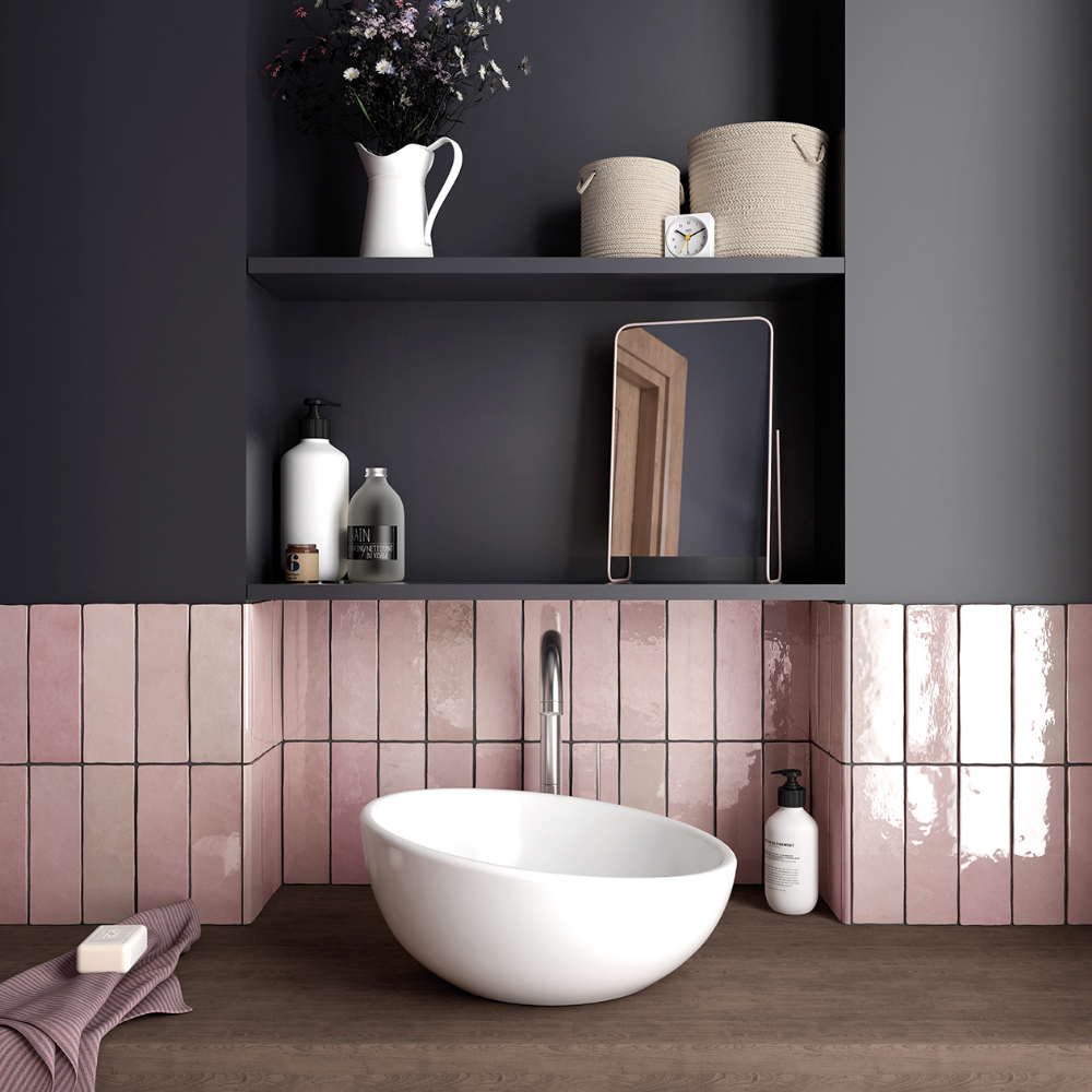 Kakel Lhådös Pazcal Rosa 6,5x20
