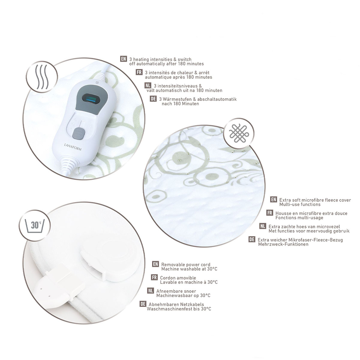 Elektrisk Värmedyna Lanaform Heating Pad
