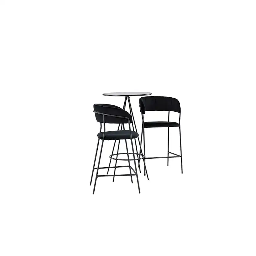 Matgrupp Venture Home Bistro Ø60 cm med 2 st Lui stolar
