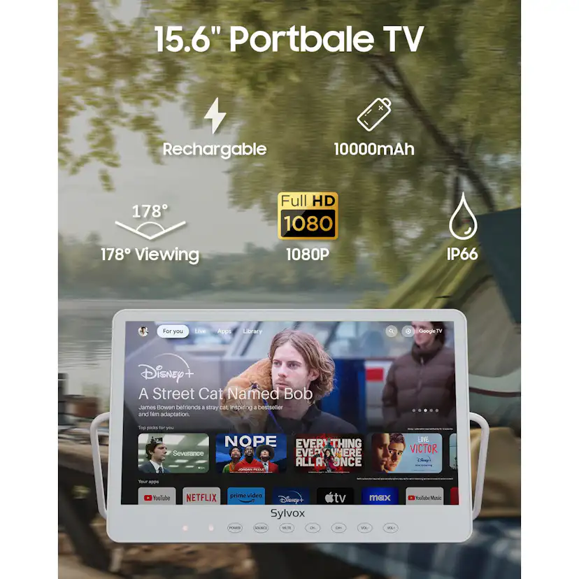Portabel Utomhus TV Sylvox Smart 15,6tum