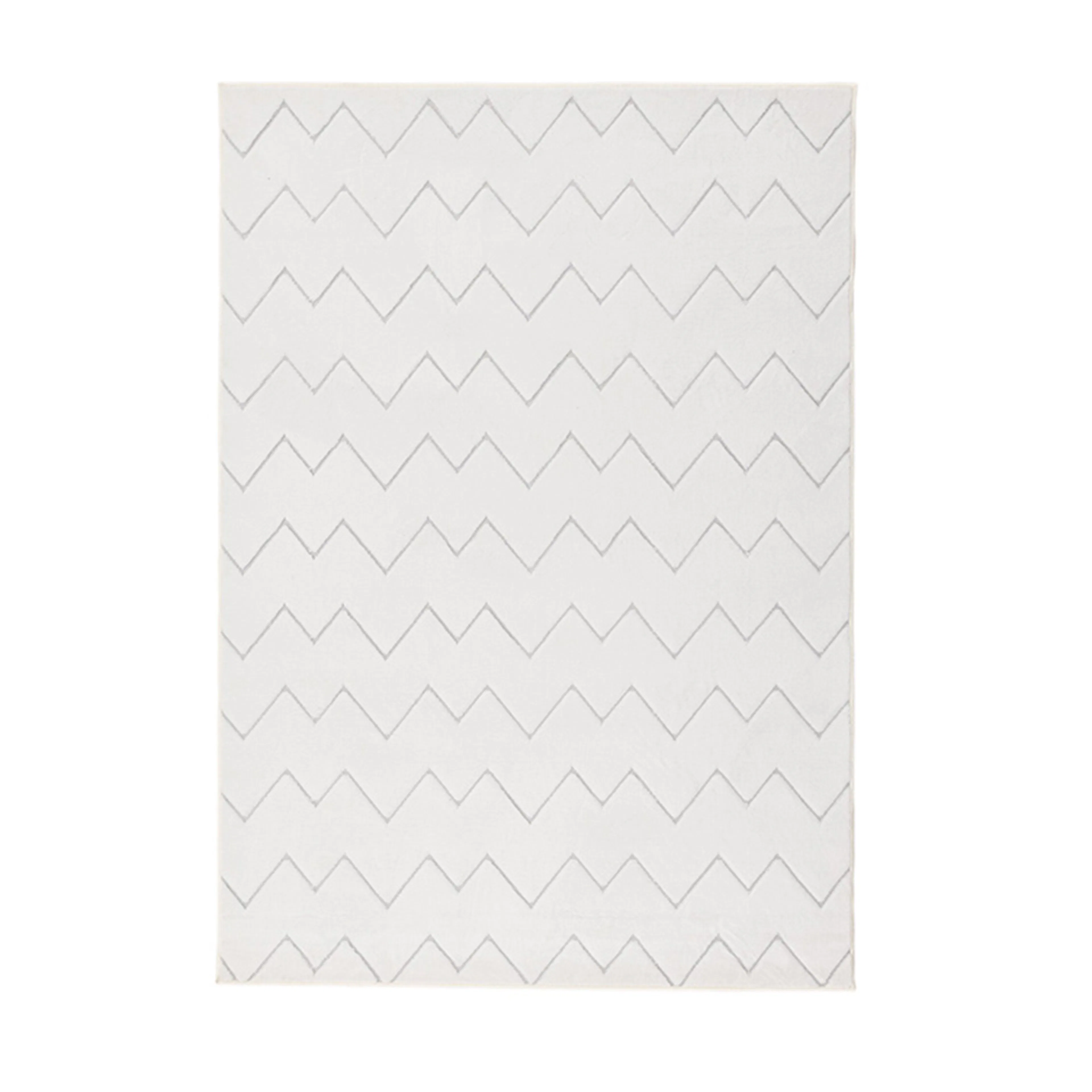 Fia Polyester Shaggy - 230*160-  -Rectangular-White Vit, 160x230 cm