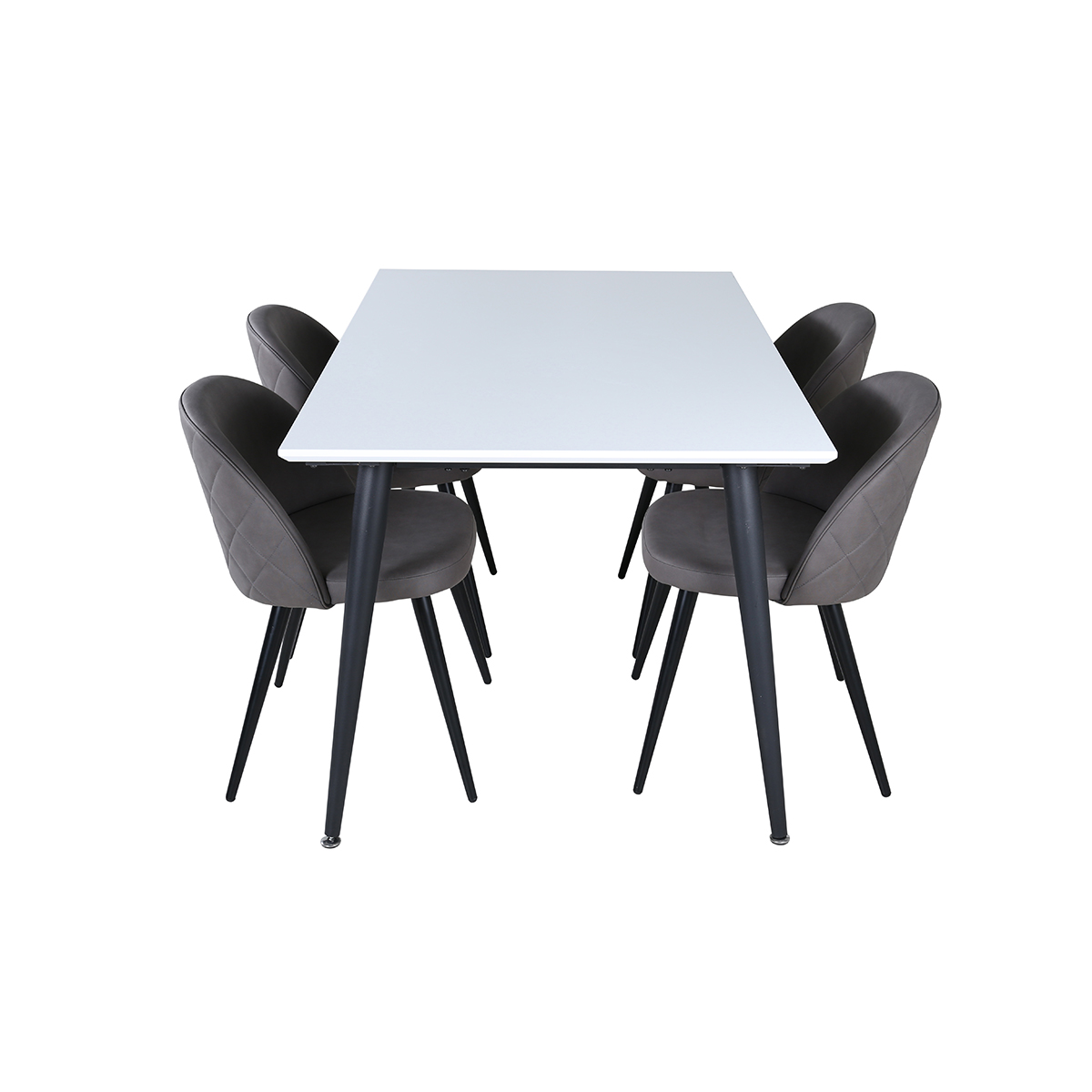 Matgrupp Venture Home Jolie med 4 Valentina Stitcthes Stolar Mikrofiber