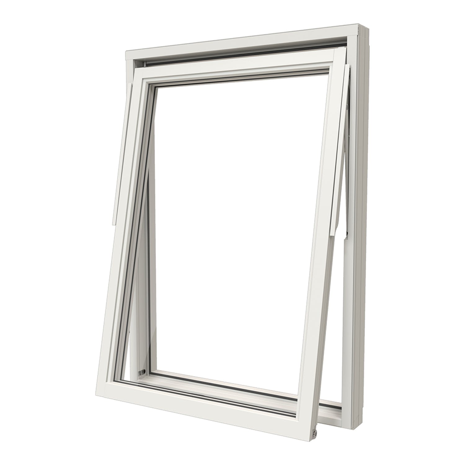 Vridfönster NorDan NTech 3-Glas Aluminium Lagerfört