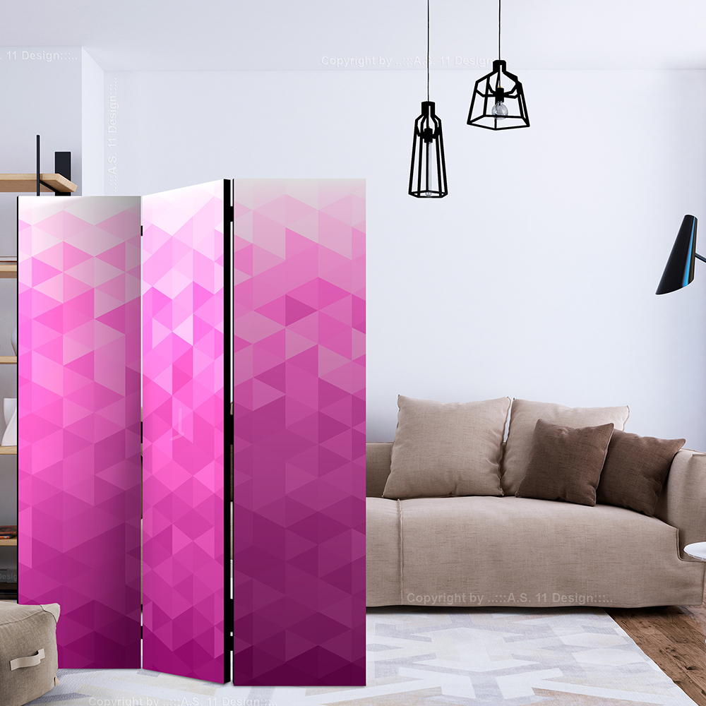 Rumsavdelare Skärmvägg Arkiio PInk Pixel 135x172 cm