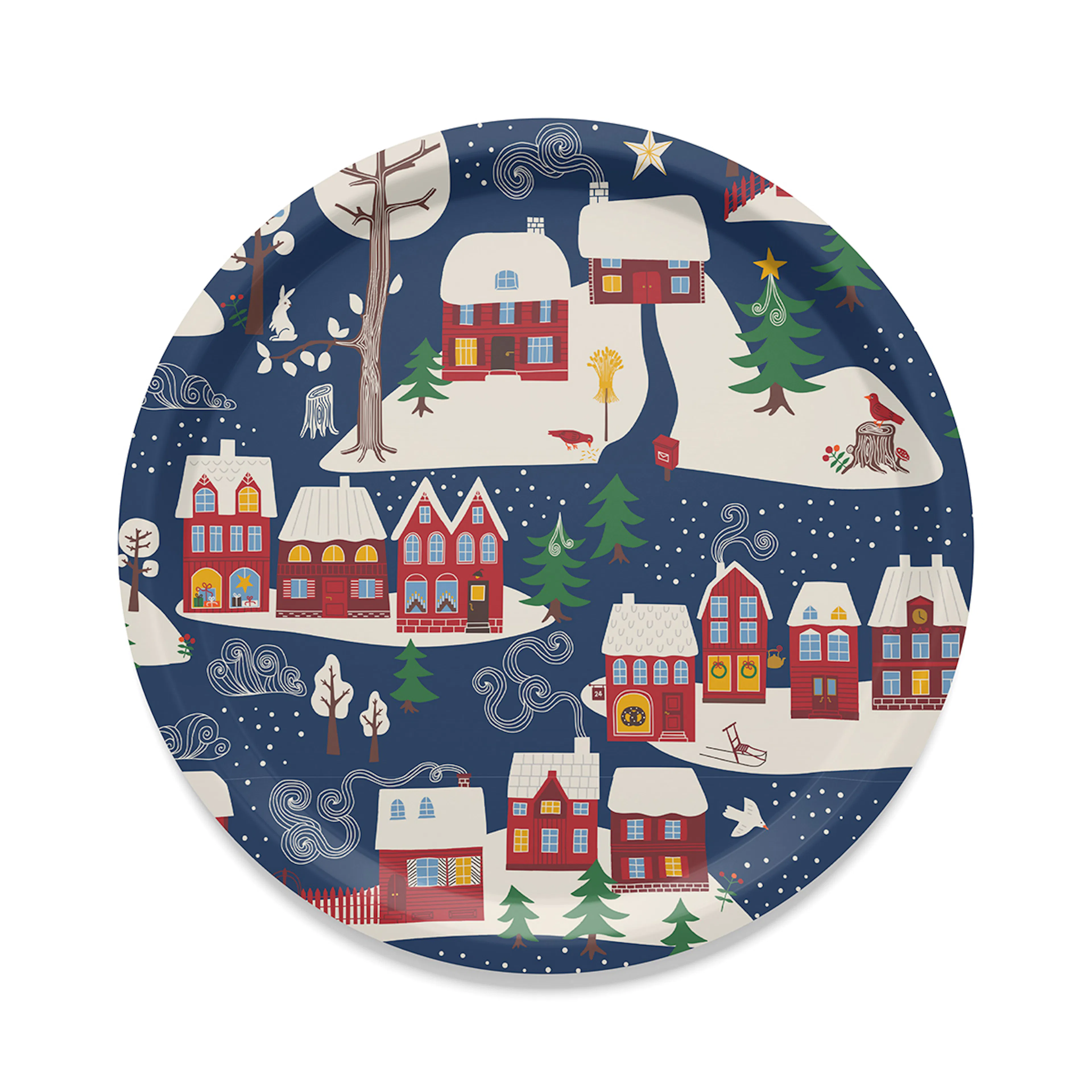 Bricka Arvidssons Textil Vintertid Rund