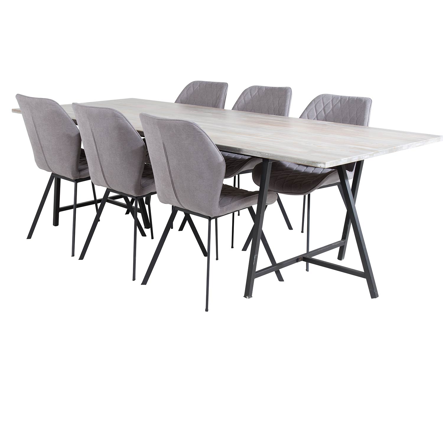 Matgrupp Venture Home Jenni med 6 Geneva Stolar