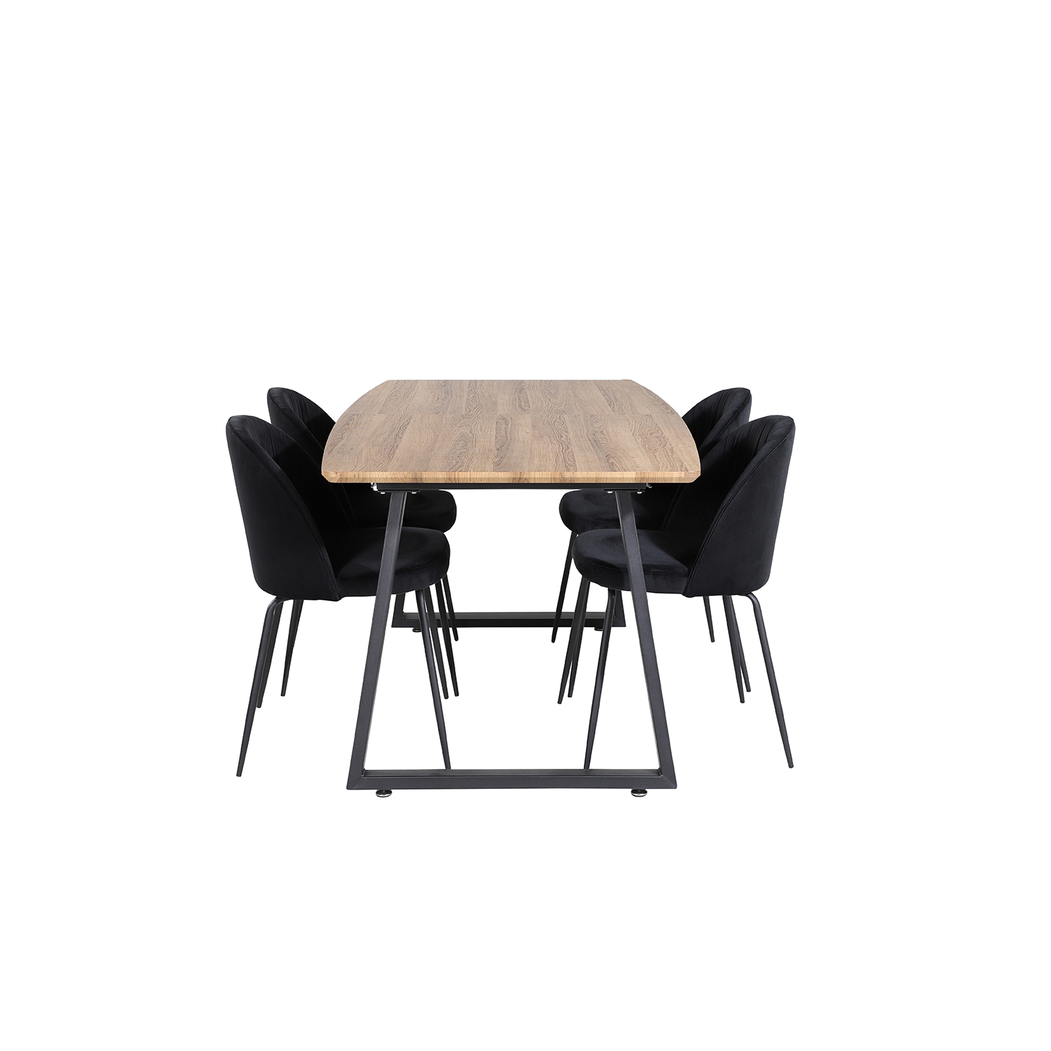 Matgrupp Venture Home Ina med 4 Wrigley Stolar Sammet