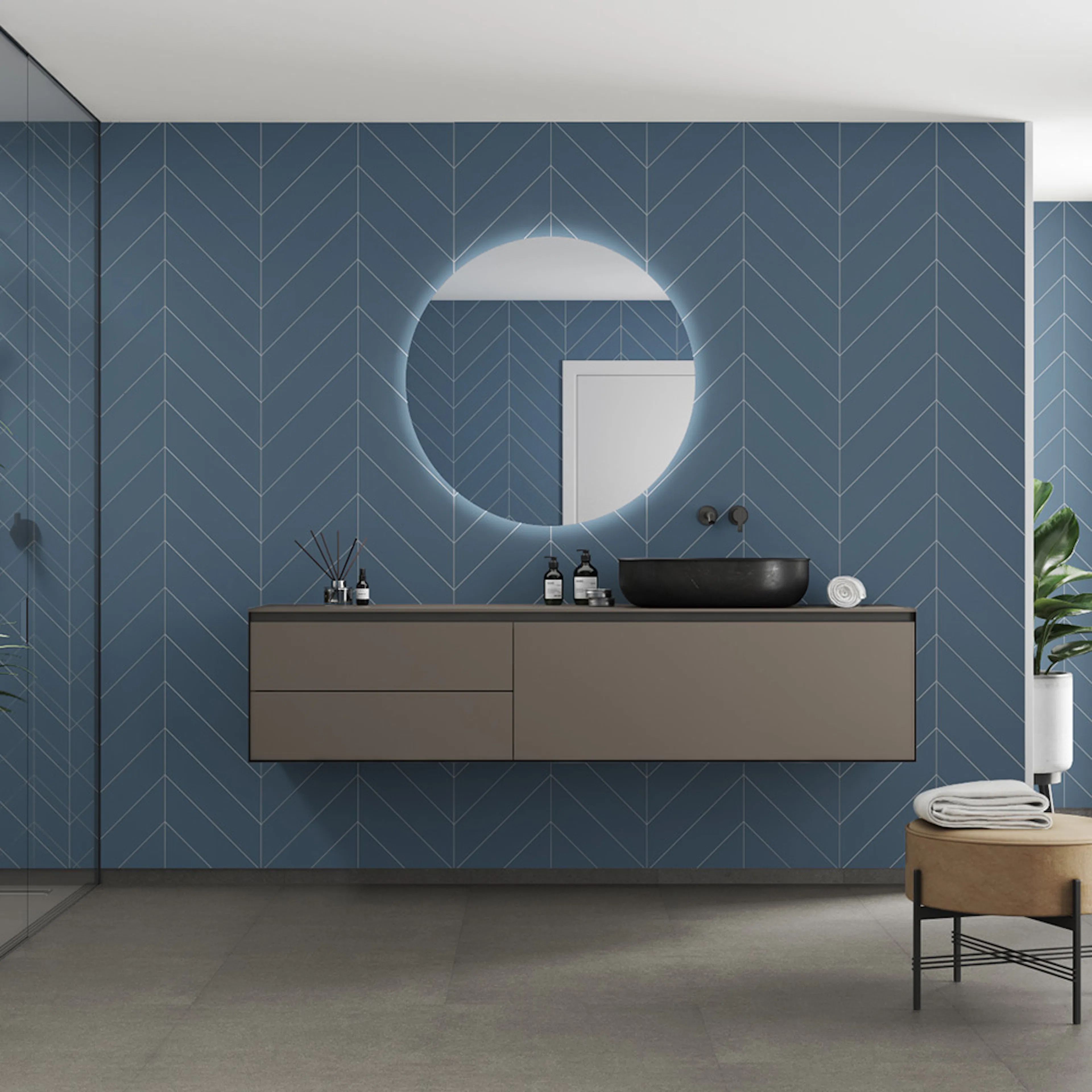 Våtrumsskiva Fibo 6274-M78 EM Dusty Blue 10x620x2400 mm