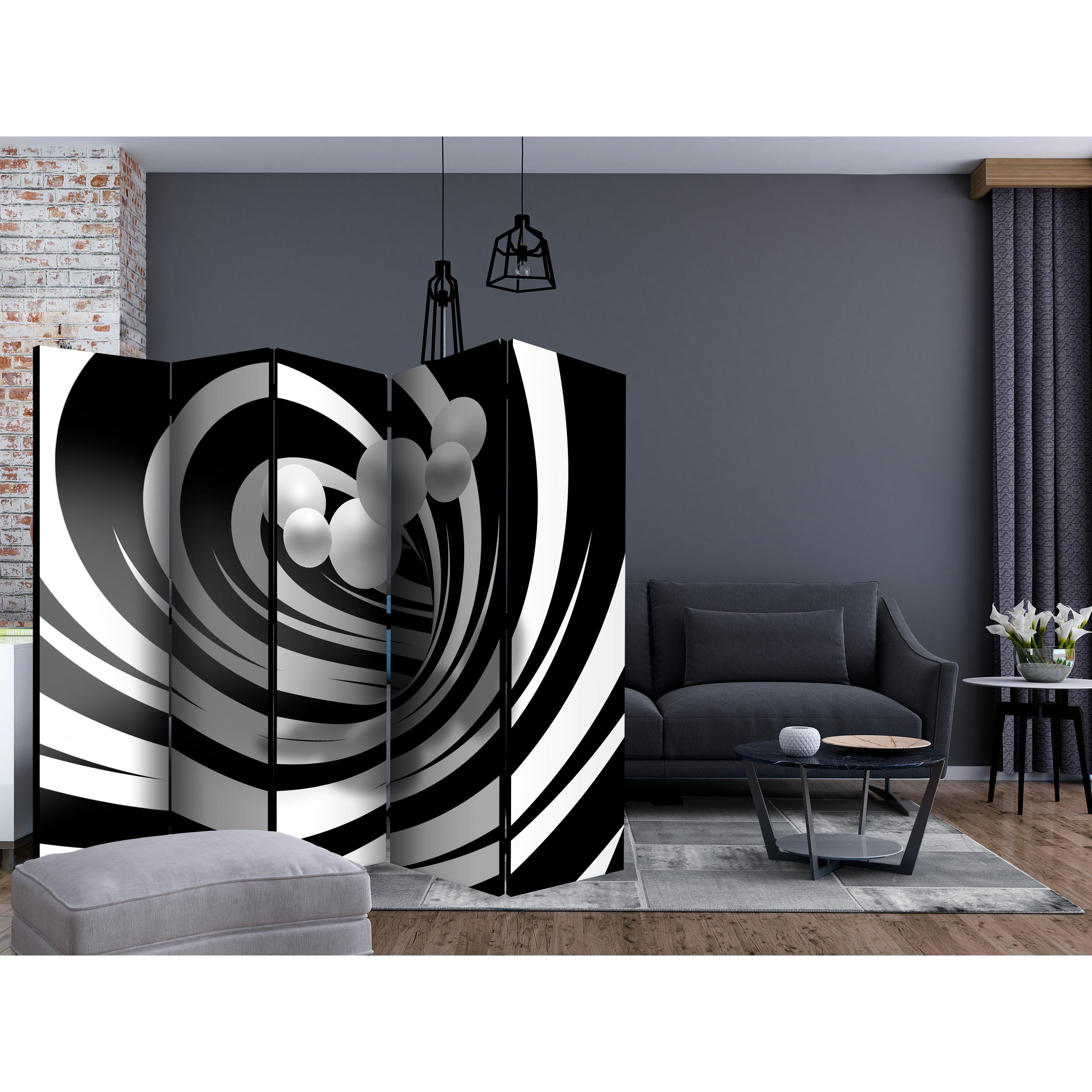 Rumsavdelare Arkiio Twisted In Black and White II 225x172 cm