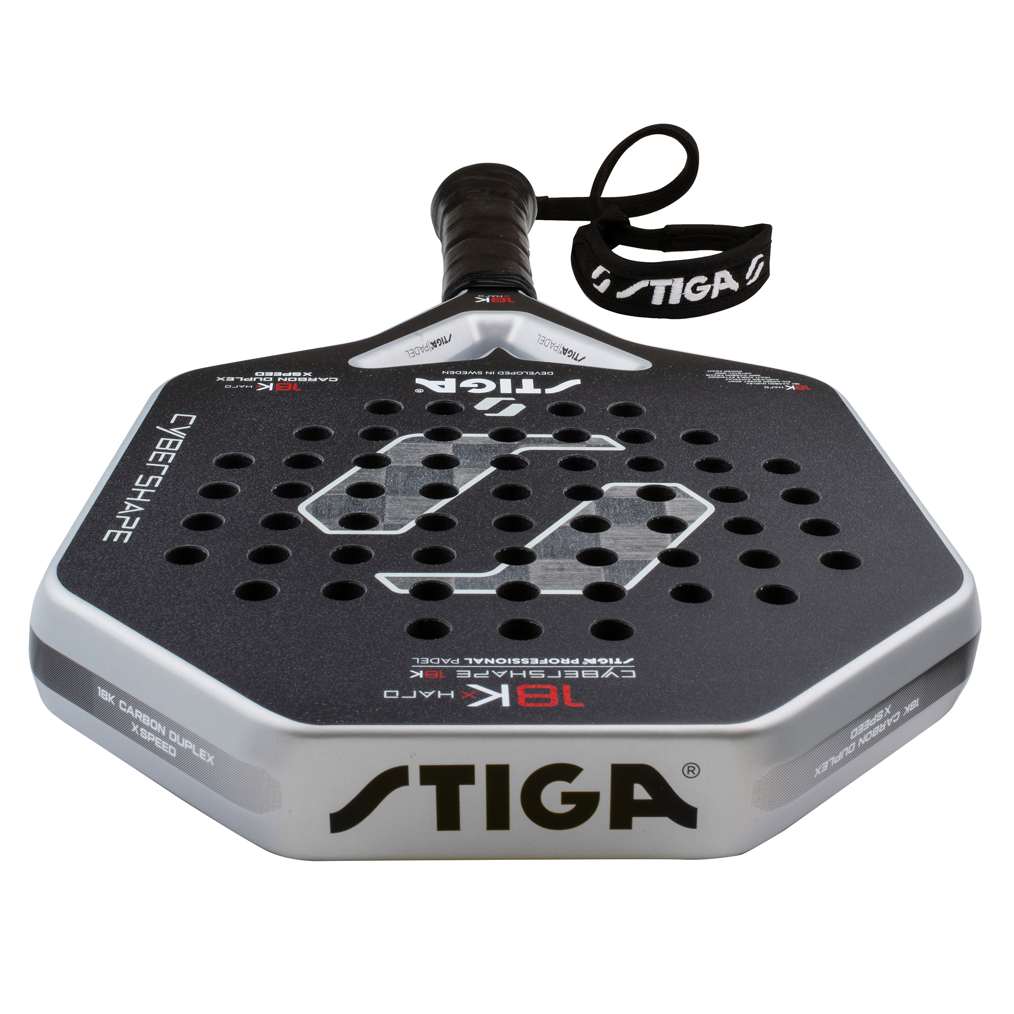 Padelracket STIGA Sports 18K X Hard Cybershape