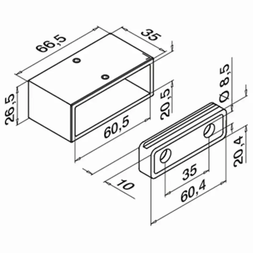 Väggfäste Herrljunga Ledstångsfabrik till Överliggare 4900 Utomhus