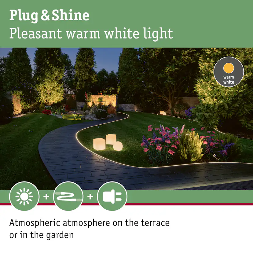 Dekorationsljus LED Paulmann Cube Plug & Shine IP67 24V
