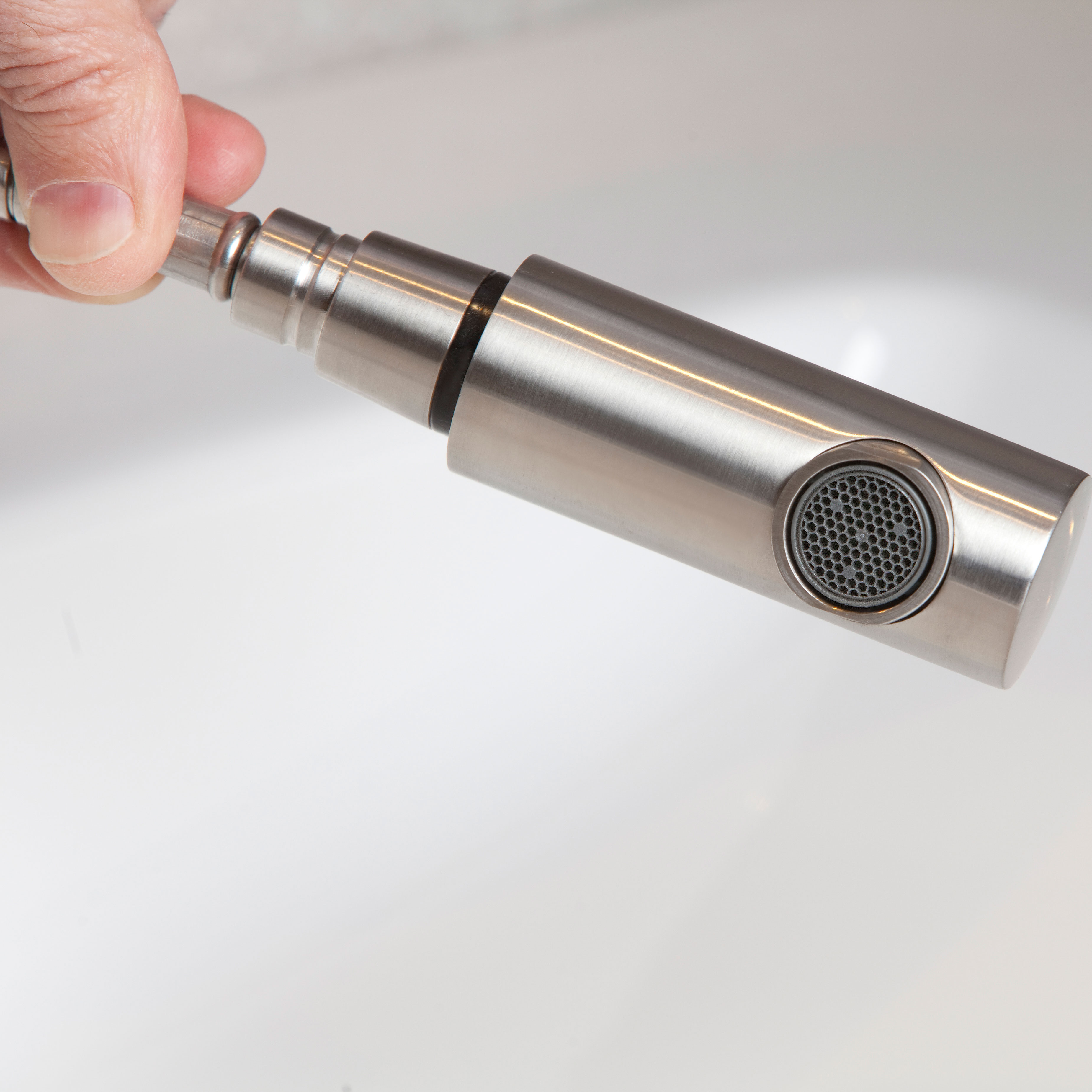Tvättställsblandare Strand Stainless Satellit SA-2200 med Utdragbar Pip