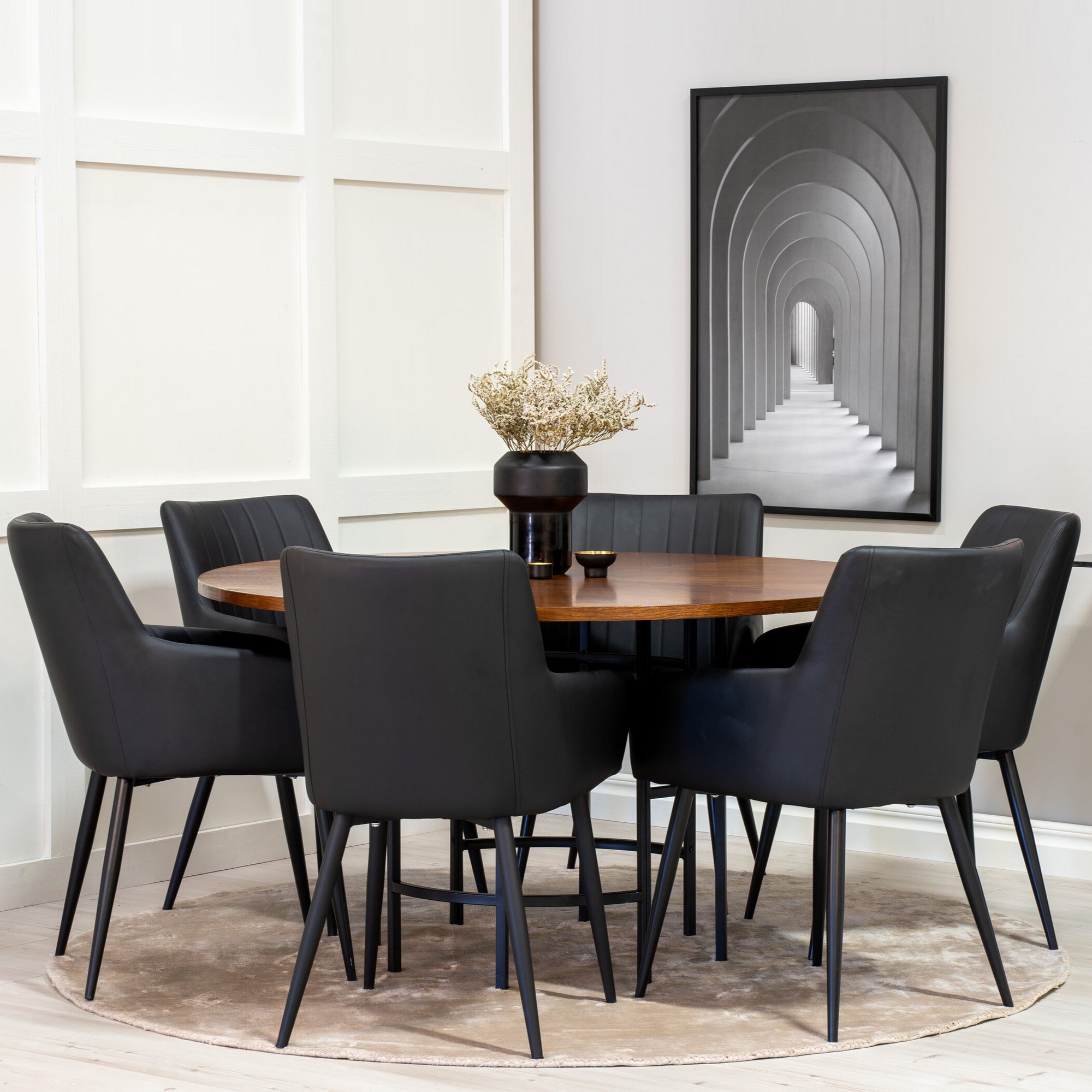 Matgrupp Venture Home Copenhagen med 6st Comfort Stolar
