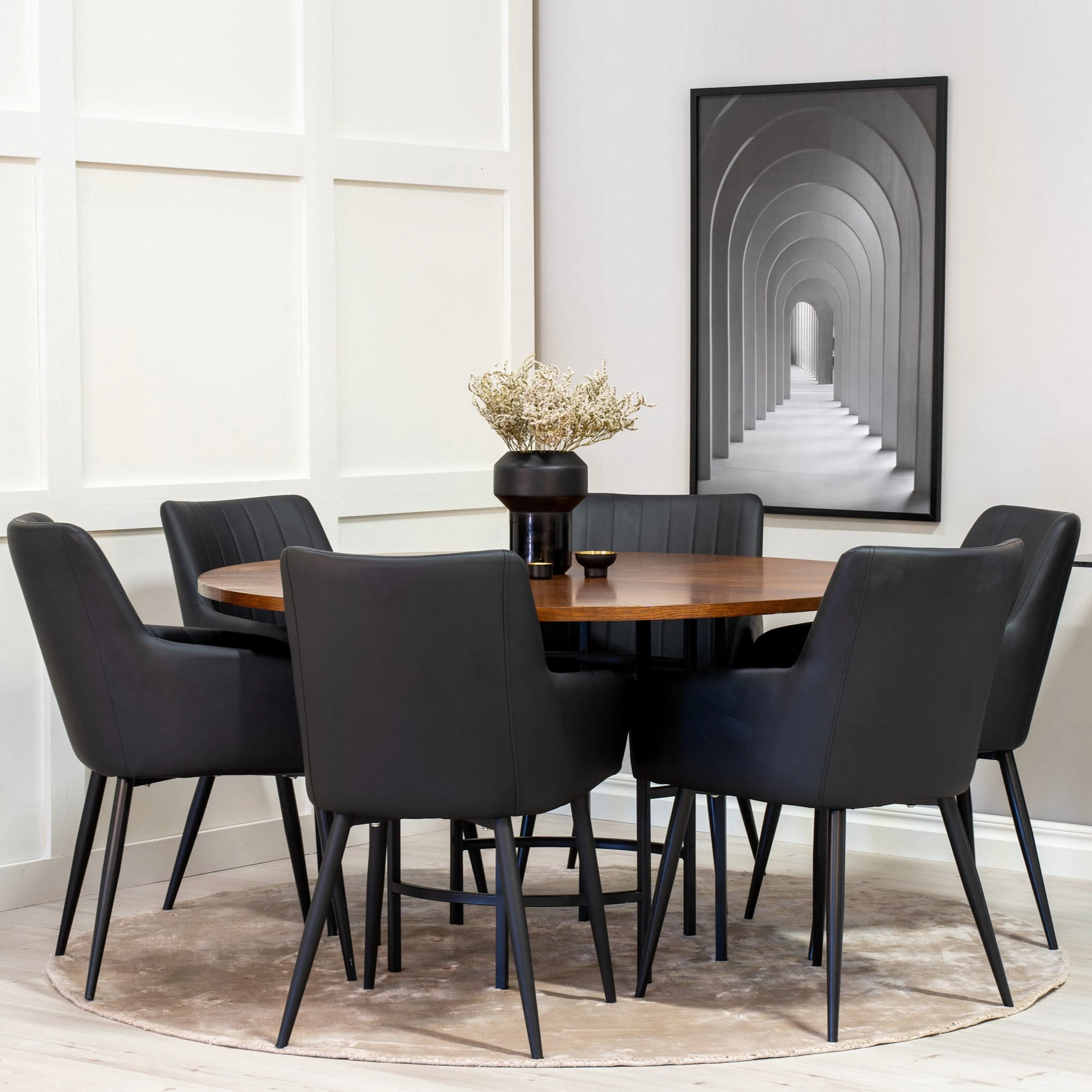 Matgrupp Venture Home Copenhagen med 6st Comfort Stolar