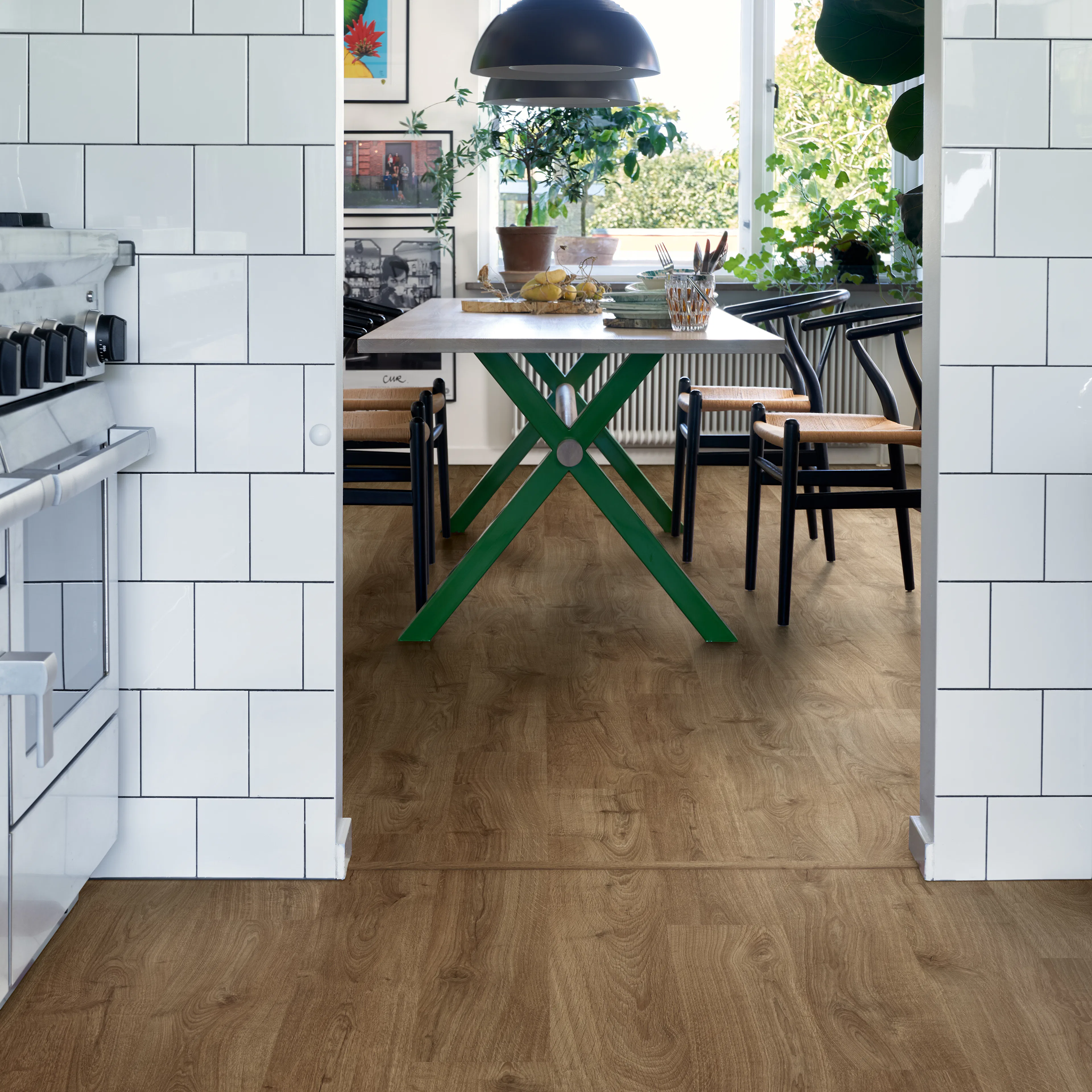 Laminatgolv Pergo Elegant Plank Brown Valley Oak 1-Stav Living Expression