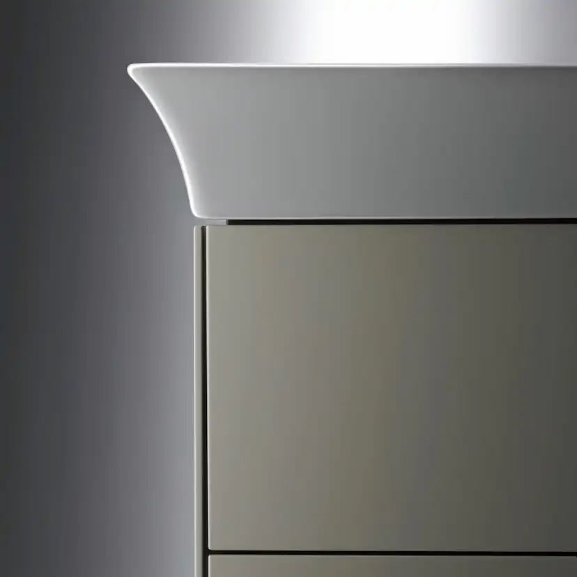 Tvättställ Vit Högblank 1055 mm 1055x490 mm, Hål för Blandare: Ja