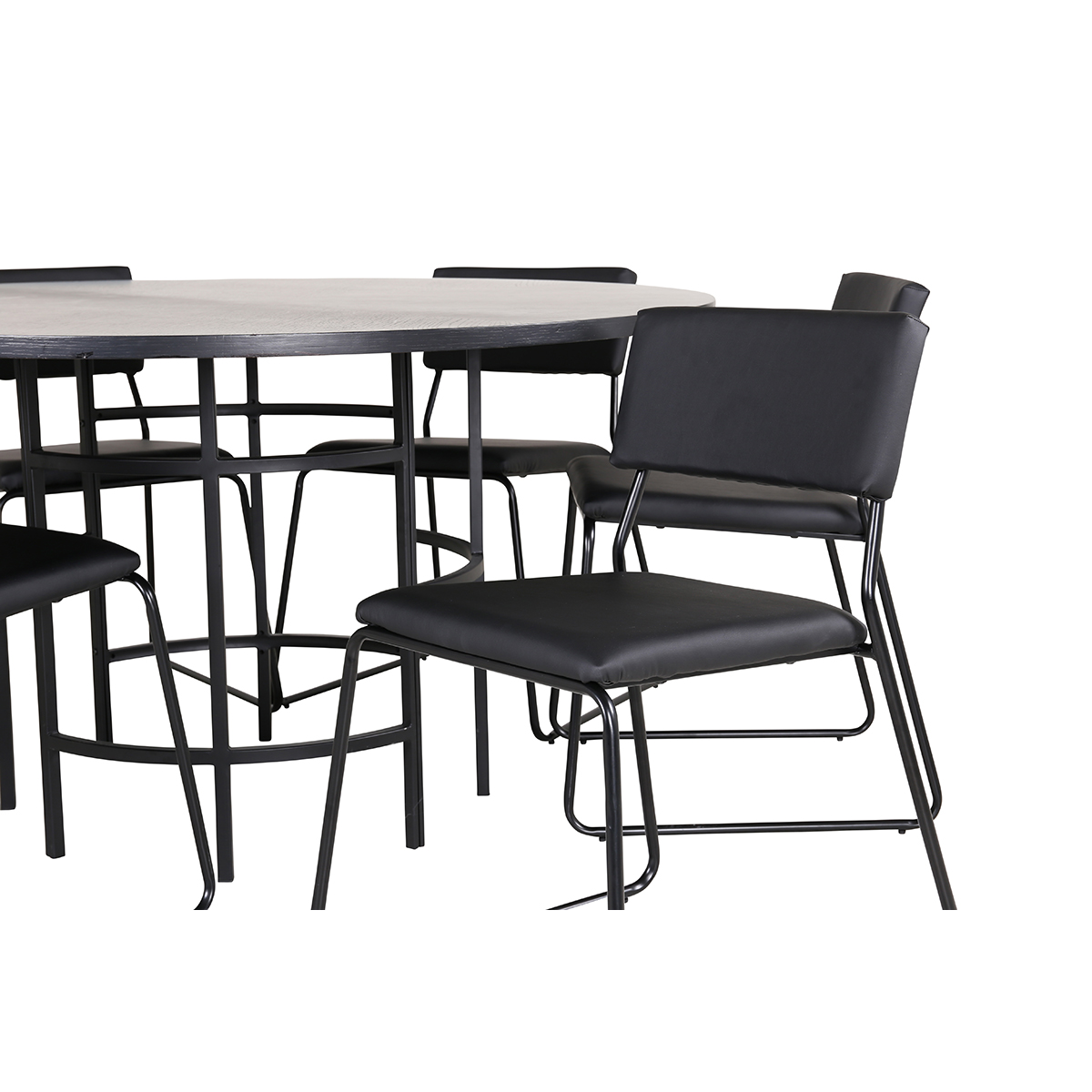 Matgrupp Venture Home Wien med 6 Kungshamn Stolar Konstläder