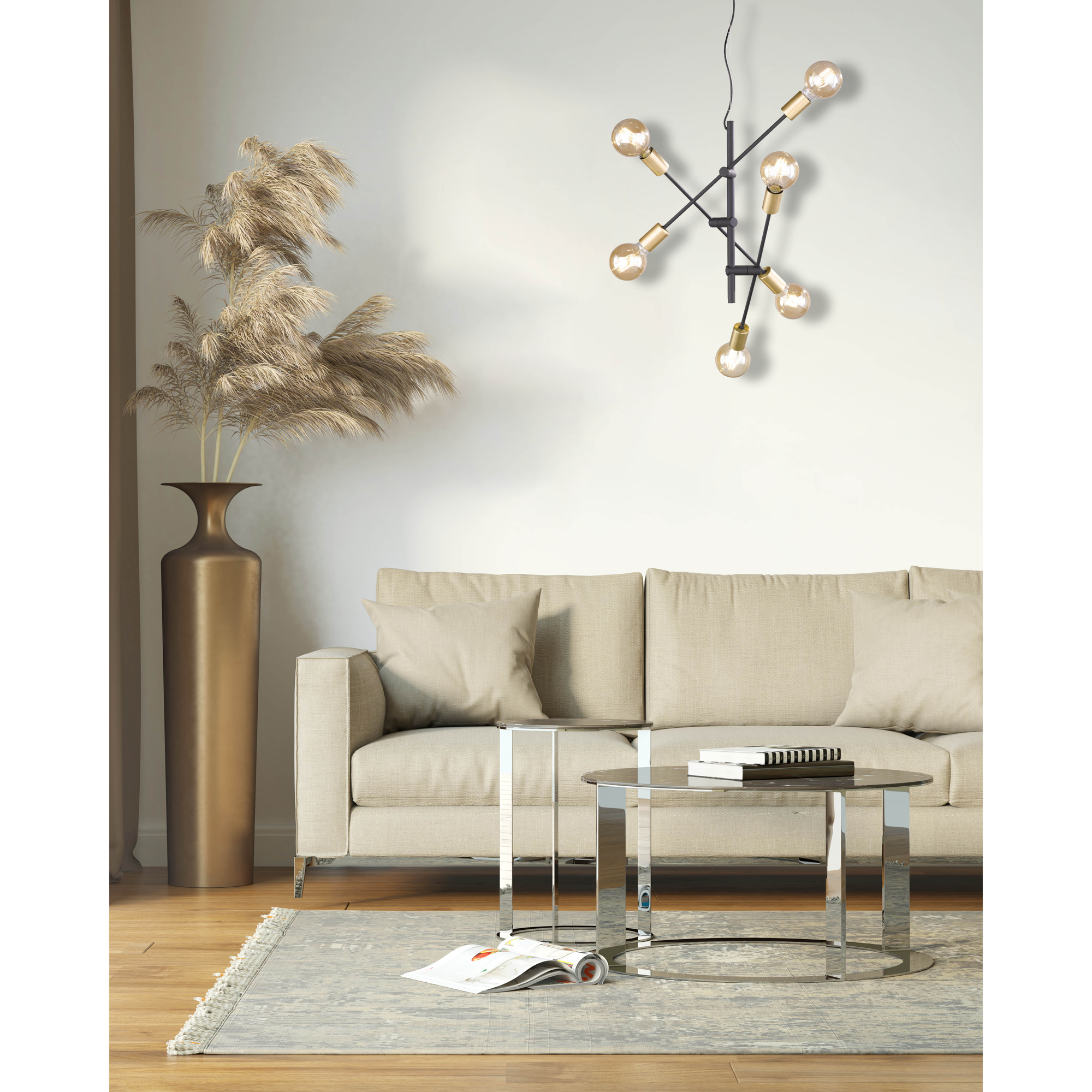 Taklampa Trio Cross 6L E27
