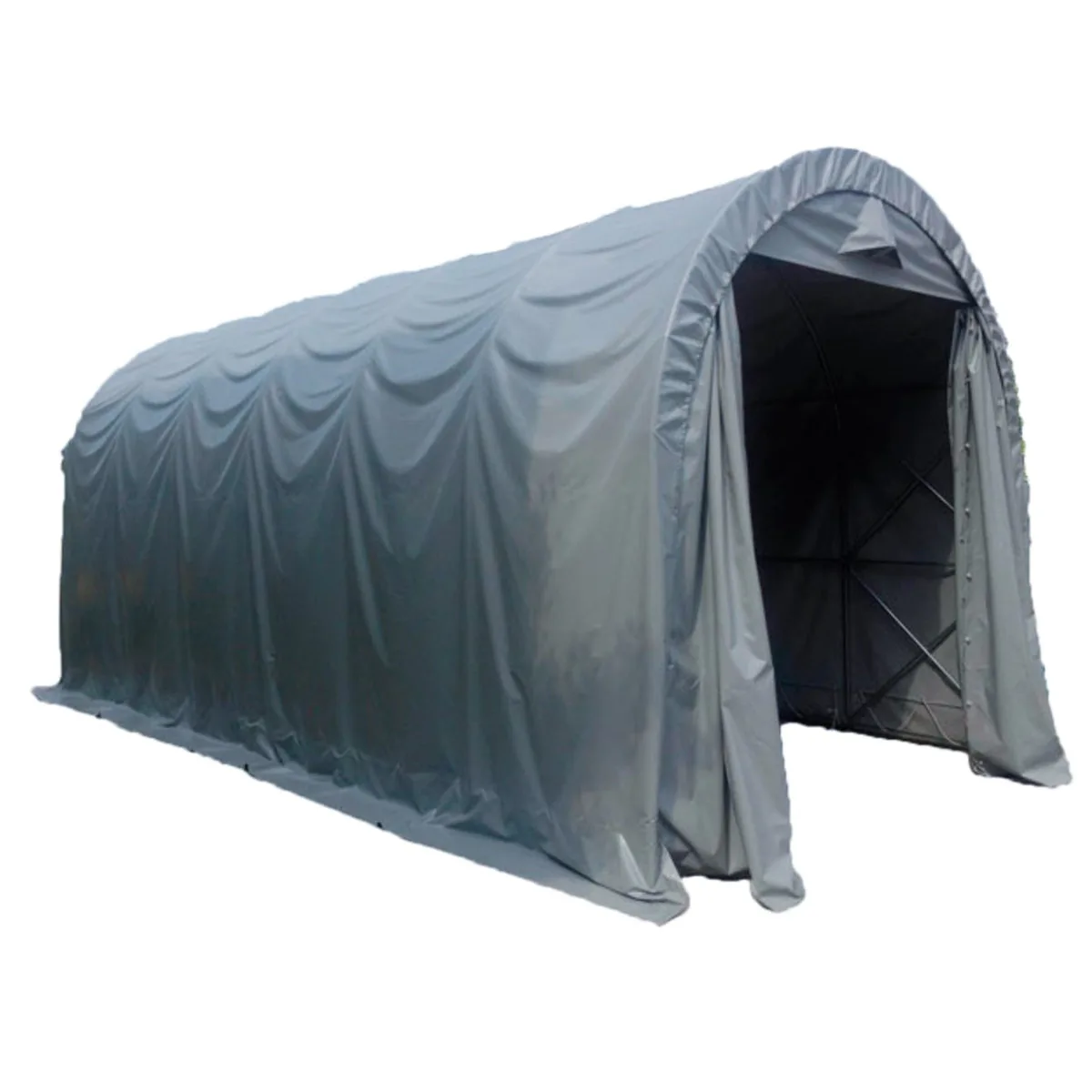 Garagetält Prohall 3,5x7,5x3,5 m Grå Tälthall