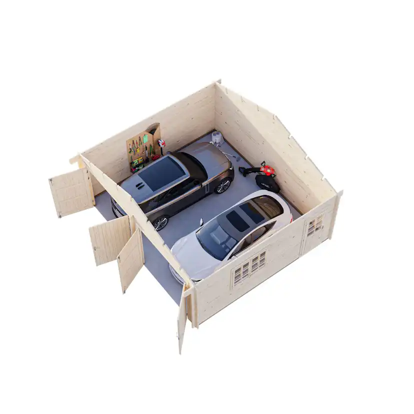 Roger 28,4 m2 w/ wooden gate Obehandlad
