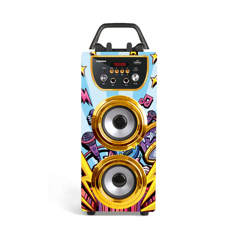 Karaokemaskin Trendix Golden Star Med 2 Mikrofoner