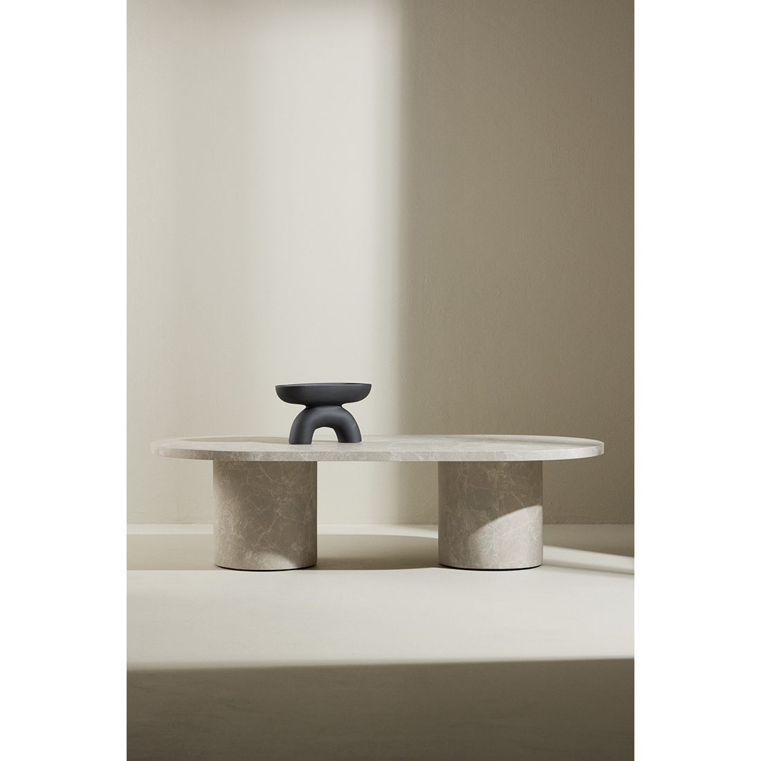 Soffbord Venture Home Narvik 32,5cm Beige Vardagsrumsbord med Marmorlook