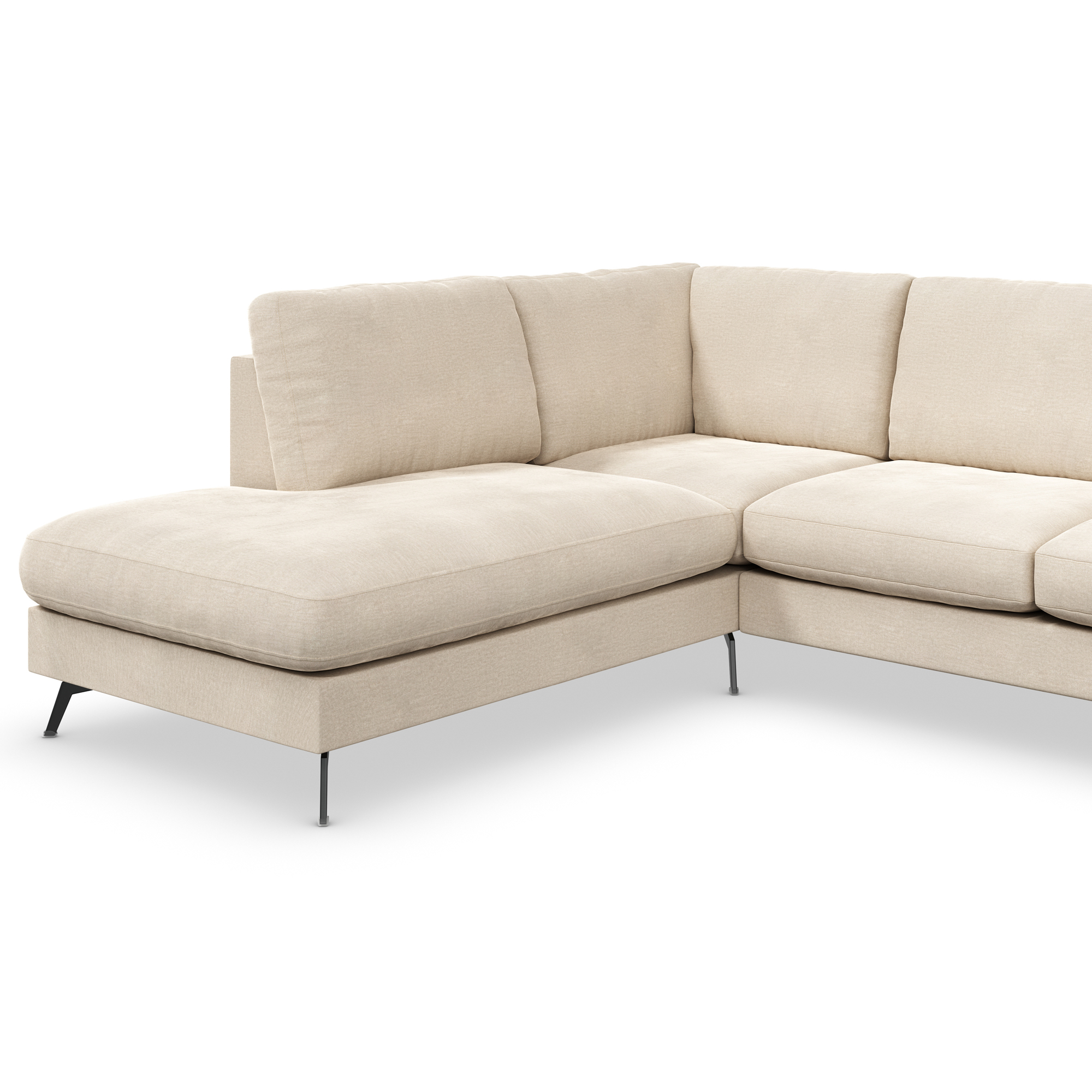 6-sitssoffa Scandinavian Choice Ocean Lyx U-formad med Schäslong 395 cm inkl Fotpall