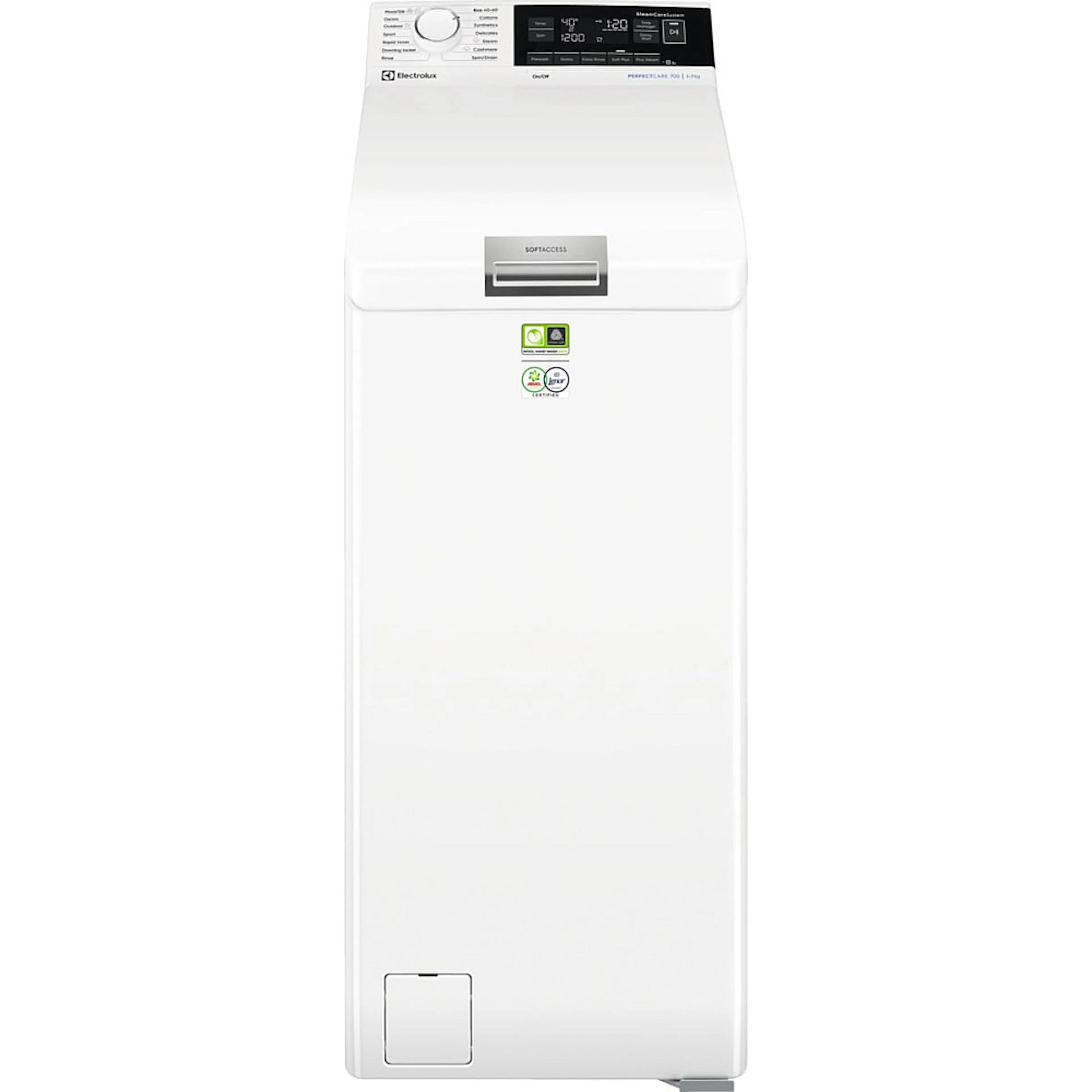 Toppmatad Tvättmaskin Electrolux EW7T673L1L Kompakt med SteamCare och SensiCare
