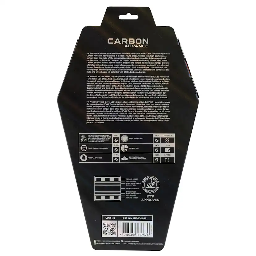 Pingisracket Stiga Sports Carbon Advance