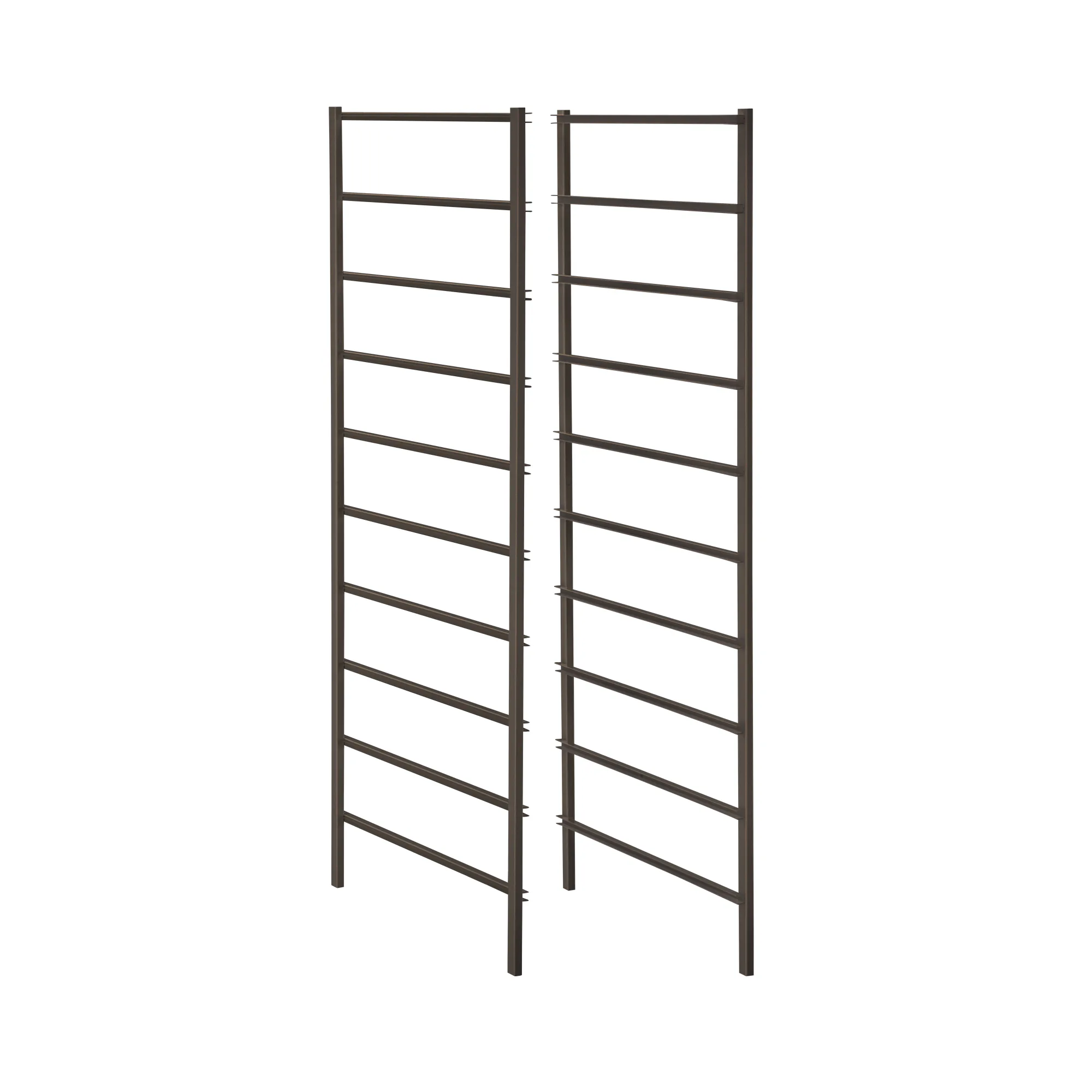 10-skeniga gavelsidor H: 104 Graphite H: 1040 mm, 10-skenigt par, Graphite