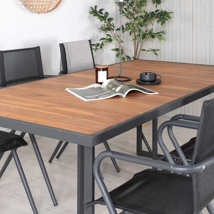 Matgrupp Venture Home King med 6 Anve Matstolar